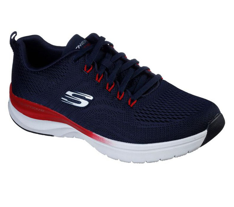 Skechers Ultra Groove - Templar - Mens Sneakers Navy/Red [AU-MD8959]